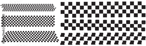 Print Racing flag, checkered pattern, motorsport background, finish line, graphic design element, speed stripe, abstract checkerboard, vector illustration, automotive design, seamless pattern, vector 