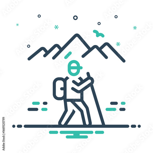 Mix icon for hike