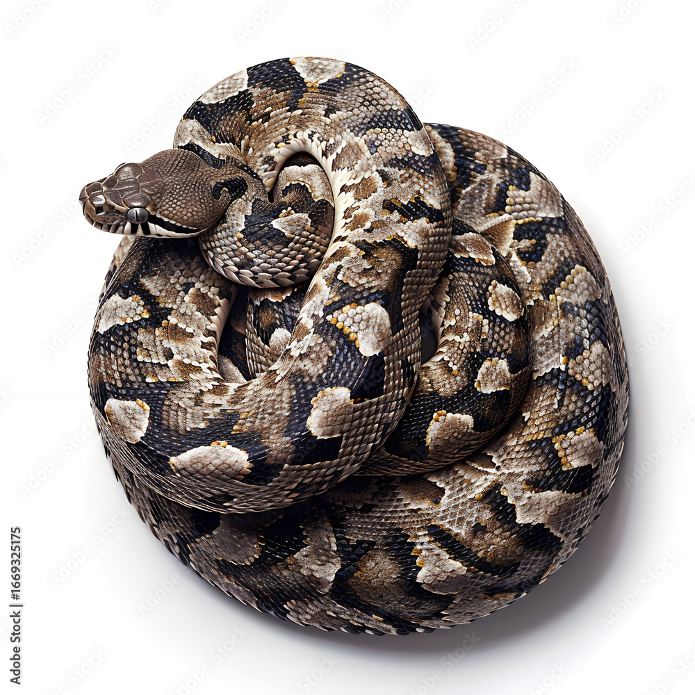 Obraz premium snake on a white background with png white background isolated