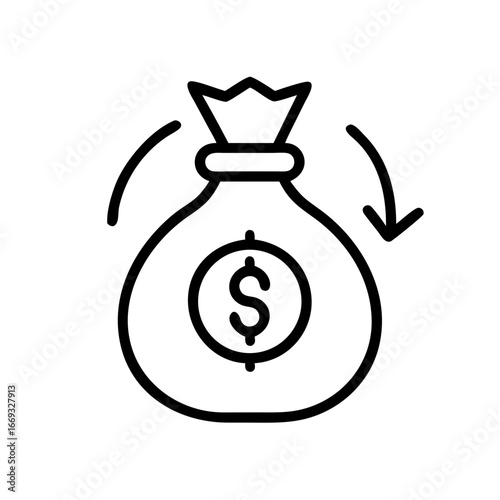 bag with dollar sign