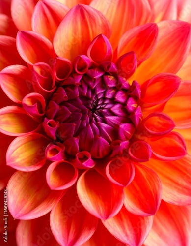 Vibrant dahlia close-up