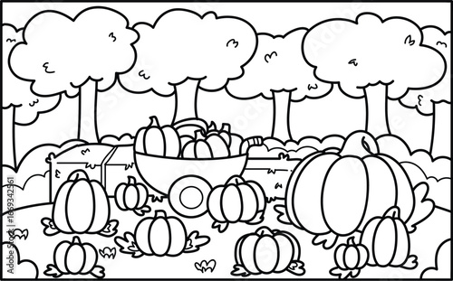 Fall Scenes| Fall Backgrounds| Fall Coloring Pages|Clip Art