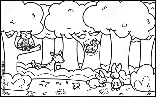 Fall Scenes| Fall Backgrounds| Fall Coloring Pages|Clip Art