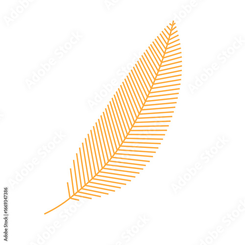 gold feather element