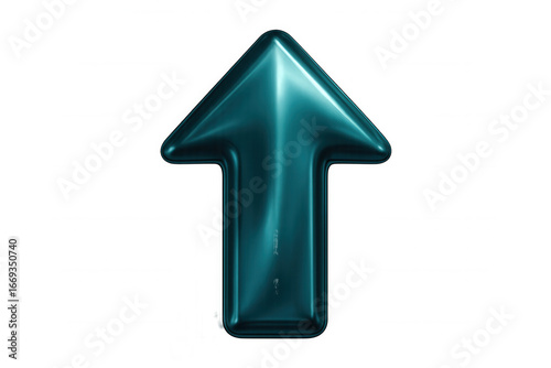 Free Download Transparent teal upward-pointing arrow symbolizing growth, progress, trending positive momentum in business graphics - GFXLoad