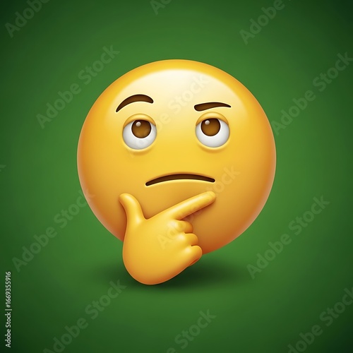 A thoughtful emoji with a pensive expression.