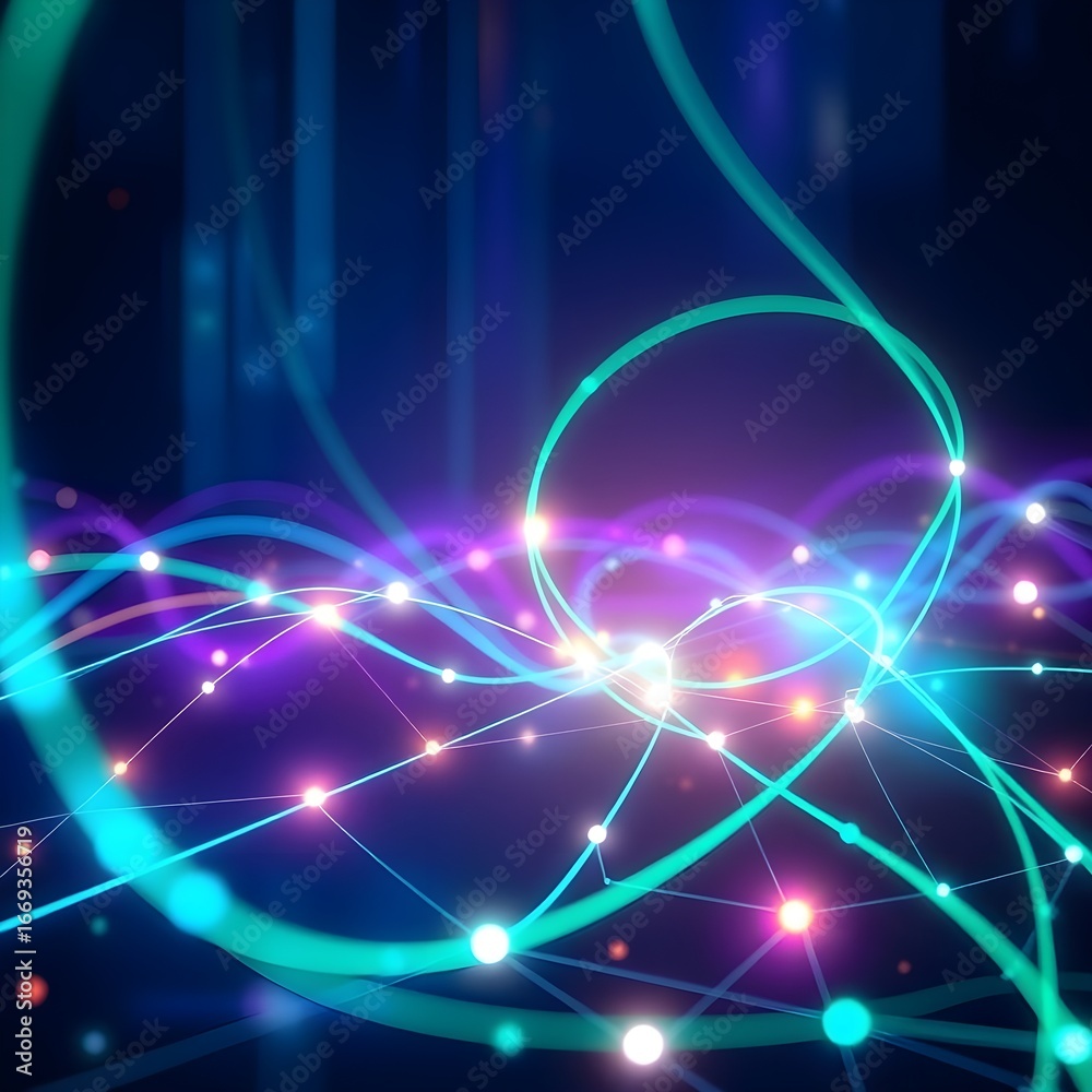 Obraz premium abstract network connections