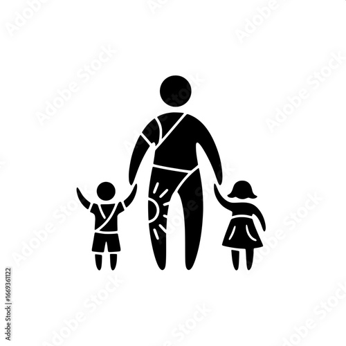 Family Support Injured Parent with Children