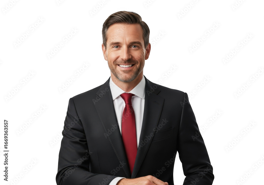 Professional businessman portrait smiling executive corporate leader headshot in suit and tie isolated on transparent background Professional businessman portrait smiling executive corporate leader headshot in suit and tie isolated on transparent background