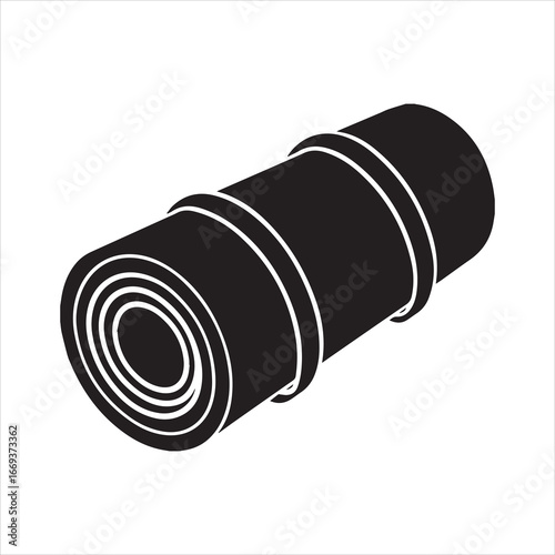 oil barrel isolated on white background