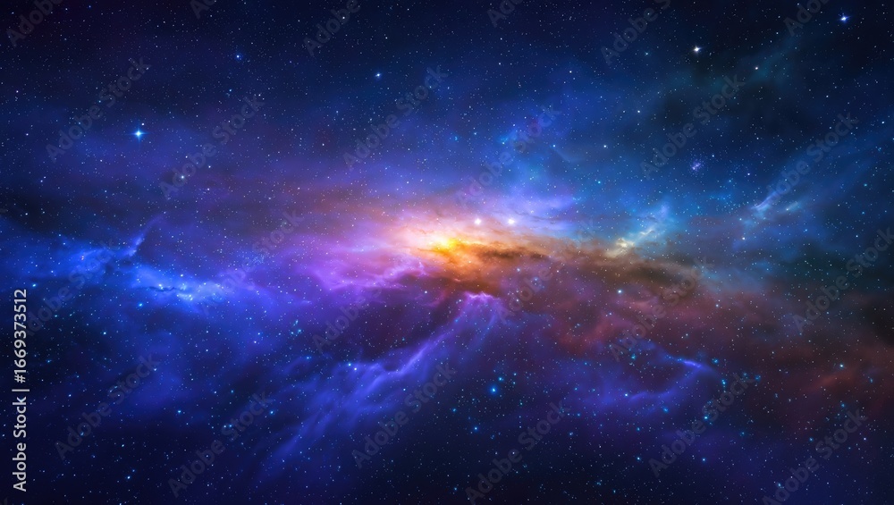 Fototapeta premium Colorful Nebula and Starfield in Deep Space galaxy