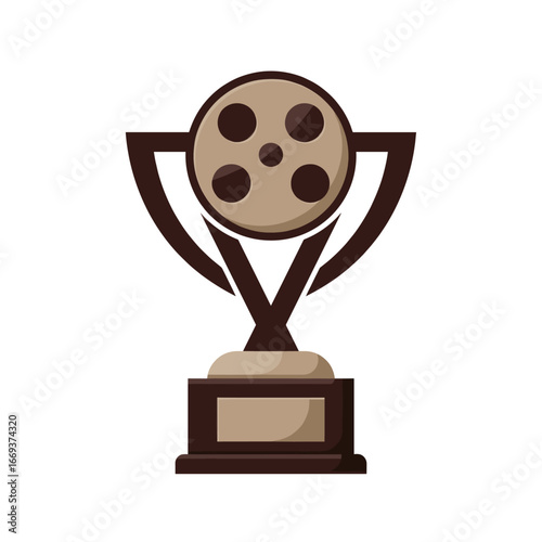 gold film trophy cup
