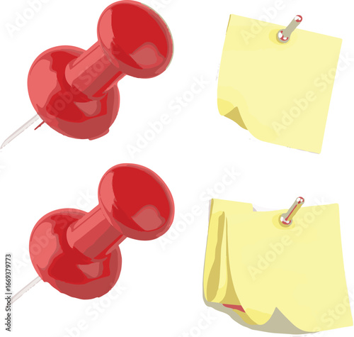 red push pin