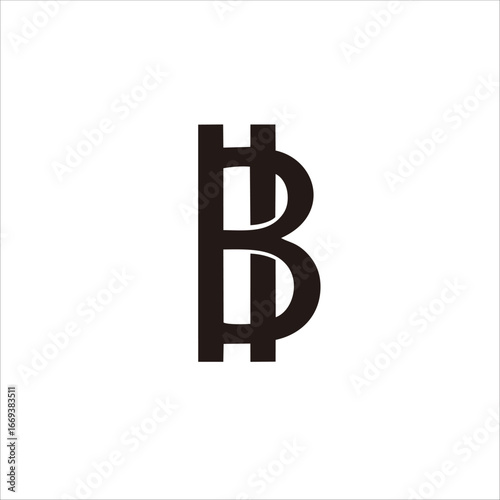 Print BD letter logo design for your brand and company identity
