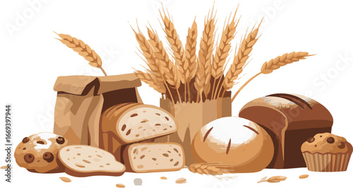 bread and wheat