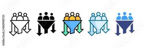 Lead Generation Icon Set Multiple Style Collection