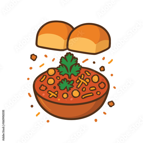 Pav Bhaji with Bread Buns