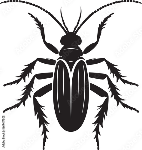 Water Boatman Vector Art, Aquatic Insect Illustrations & Pond Life Design