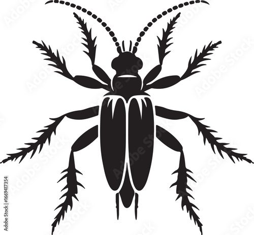 Water Boatman Vector Art, Aquatic Insect Illustrations & Pond Life Design