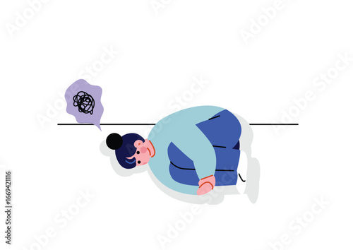 ストレスを抱える女性