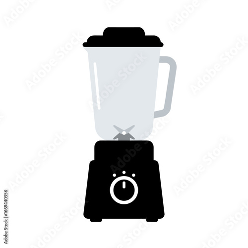 Black and White Blender Icon