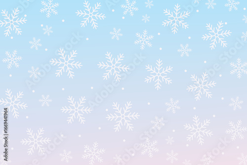 Winter background with falling snow