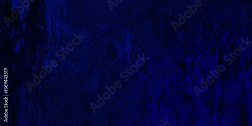 Dark grunge blue textured background with distressed rough surface and gradient tones creating abstract artistic design for creative visuals
