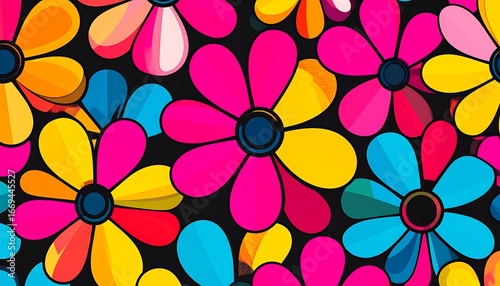 Vibrant flower pattern (2)