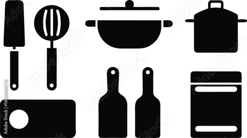 Essential Kitchen Utensils and Cookware Icons A Comprehensive Guide