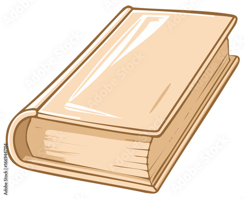 Blank Hardcover Book Illustration