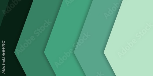 Green chevron abstract gradient background design