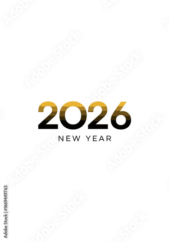 Celebrate the New Year 2026 with a modern, stylish design perfect for announcements, greetings, and festive promotions, conveying optimism and fresh beginnings