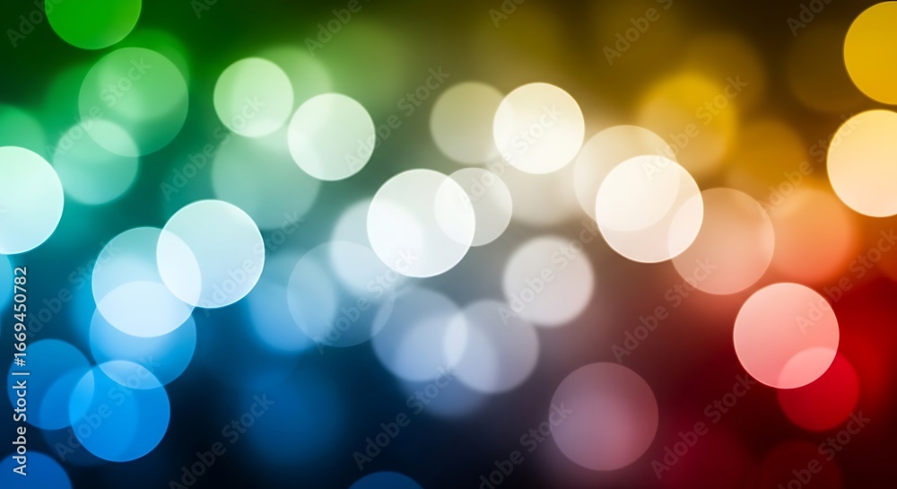 Fototapeta premium Colorful bokeh background of out-of-focus lights.