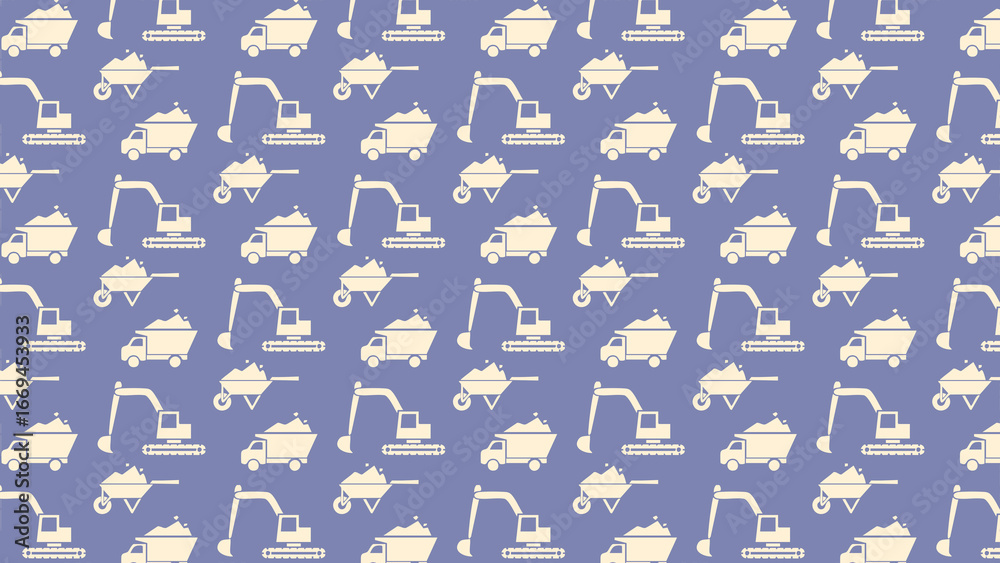 Fototapeta premium Mining crystal vector pattern 