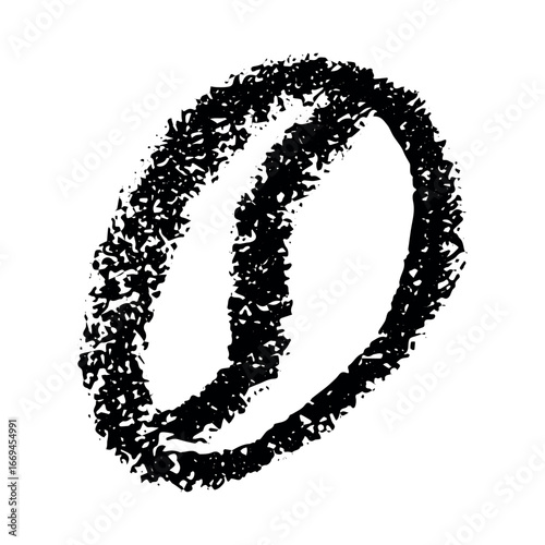 Simple hand drawn coffee bean Drink doodle Single element for print, web, design, decor