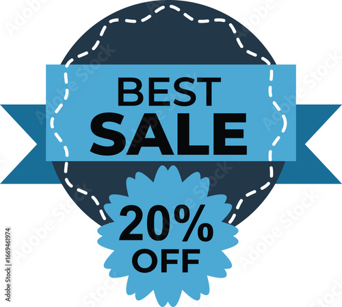  a "BEST SALE" banner with "20% OFF" indicated below