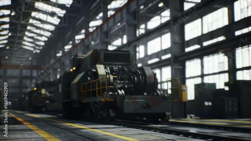 Heavy Machinery in a Large Industrial Manufacturing Plant