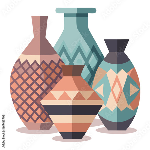 two ceramic vases