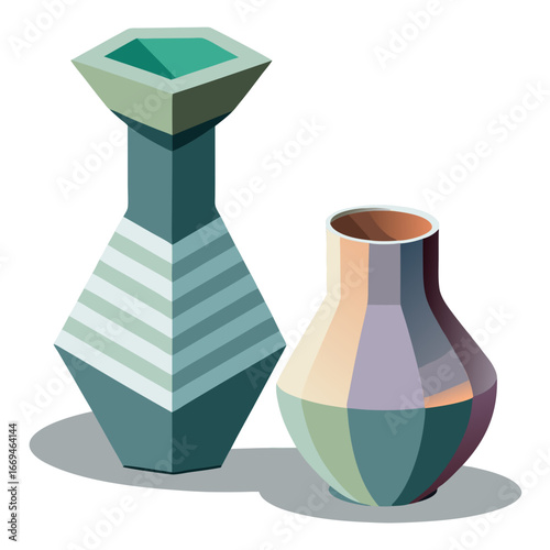 vector illustration of vase