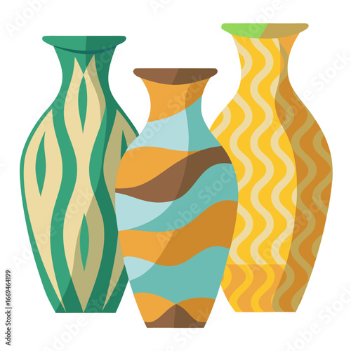 vector illustration of a vase