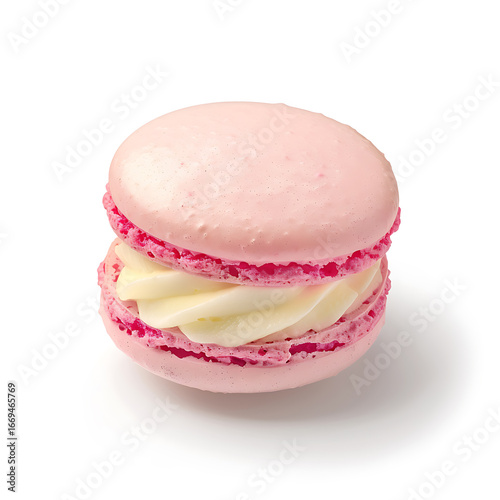 Pink Macaron with Cream Filling