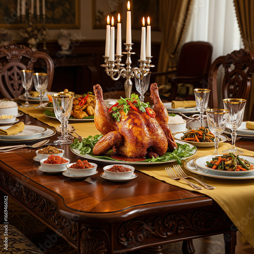 table setting for dinner