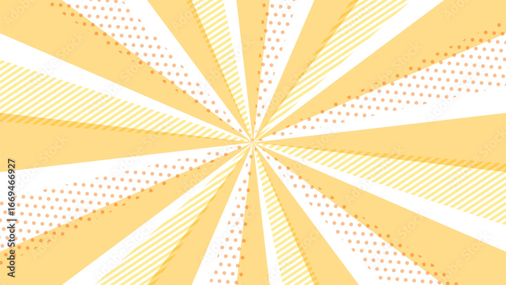 Fototapeta premium pop yellow radiation Background Illustration