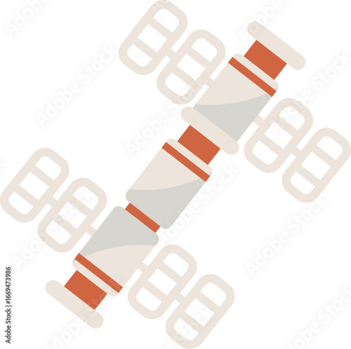 International Space Station Orbiting Planet Earth