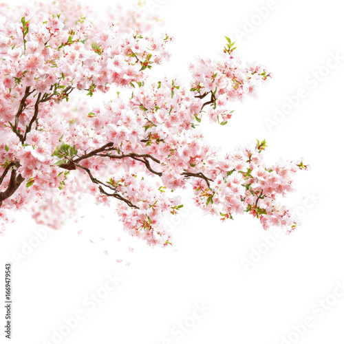 Blossoming cherry tree, springtime beauty