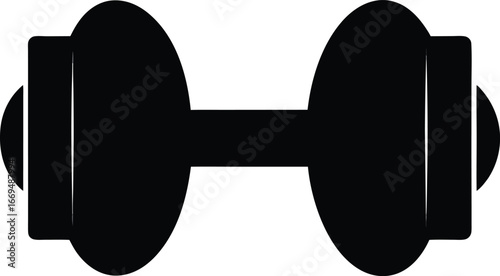 Dumbbell, fitness icon, gym symbol, weightlifting sign, exercise equipment