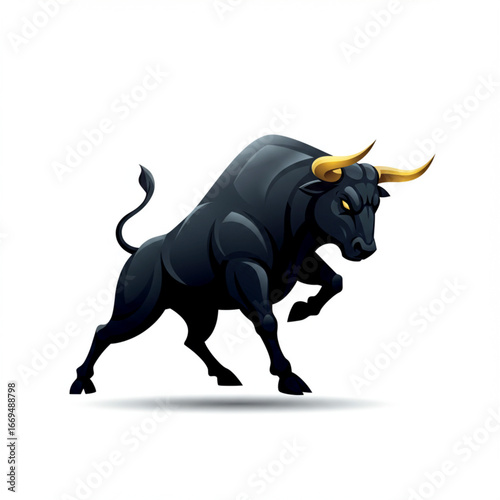Elegant bull vector icon with a minimalist approach, perfect for clean and timeless design applications.

Abstract bull vector drawing that combines creativity with symbolism of strength and resilienc