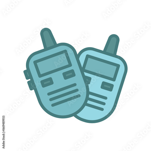 walkie talkie icon vector design template elegant style