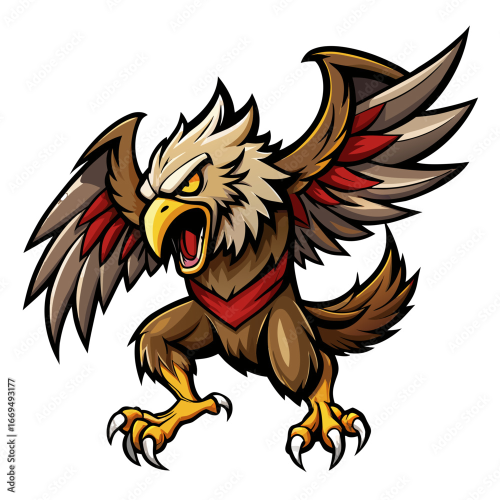 Fototapeta premium Vibrant close-up of a blue chameleon with a rainbow eye