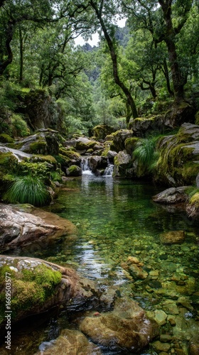 Tranquil forest stream